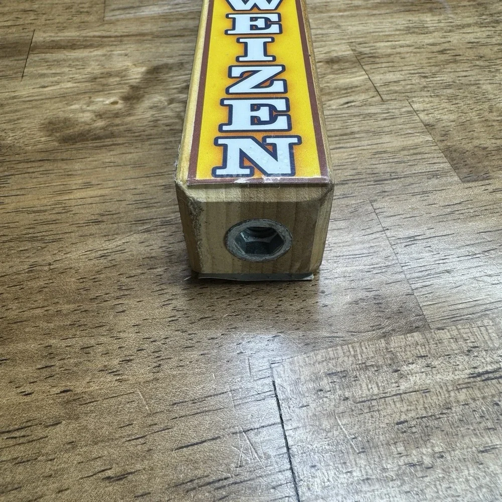 Yazoo Hefeweizen Beer Tap Handle Wood Brewery Bar Pub Mancave Decor